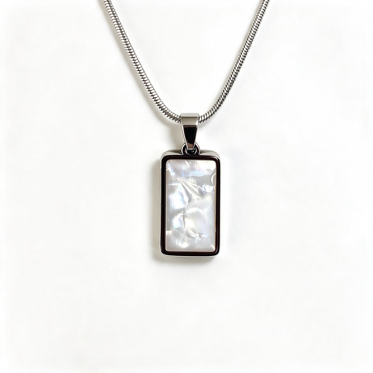 IVORY CERAMIC STONE PENDANT