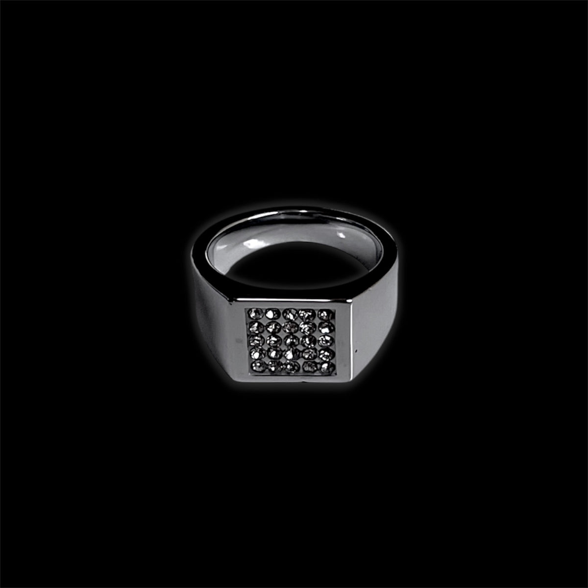 SPARKLING SQUARE (SILVER) RING