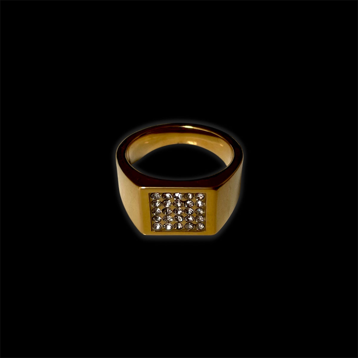 SPARKLING SQUARE (GOLD) RING
