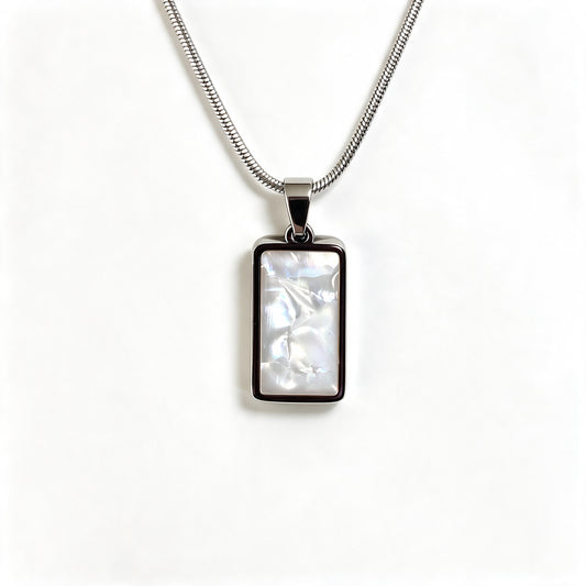IVORY CERAMIC STONE PENDANT